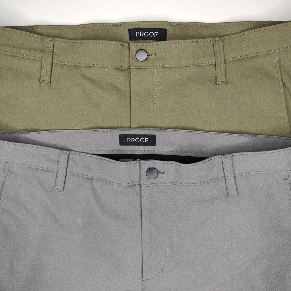 Proof Shorts Mens 36 Huckberry Nomad Chino Hiking Outdoor 10" Inseam Lof of 2